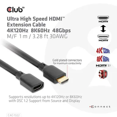Club 3D B.V Ultra High Speed HDMI Ext.cable, image 7