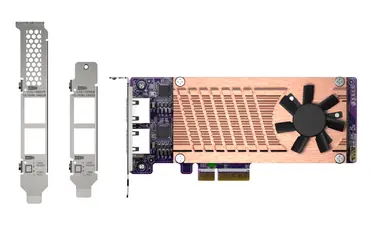 QNAP QM2 Series, 2 X PCIe 2280 M.2 SSD Slots, PCIe GEN3 X 4 , 2 X Intel I225LM