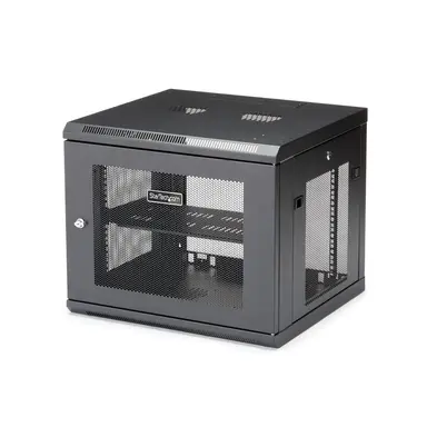 Wall-Mount Server Rack for Rackmount Equipment - Small Data Rack Features a Desi