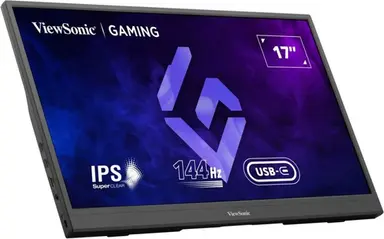 ViewSonic 17.3 Portable 1080P 144HZ IPS Gaming Monitor with Freesync and 60W USB-C, image 4
