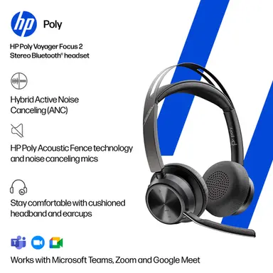 HP New Poly Voyager Focus 2 USB-C-C Headset USB-C/a Adapter Customer Special 1, Lim, image 4
