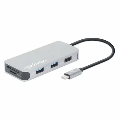 Manhattan - Strategic USB-C 8-in-1 Docking Station with Power Delivery