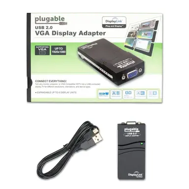 Plugable Technologies Plugable USB 2.0 to VGA Video Graphics Adapter for Multiple Monitors up to 1920X, image 7