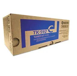 Kyocera TK-592C Cyan Toner for Use IN FSC2026MFP FSC2126MFP 5 000 Page Yield Als