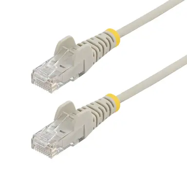 StarTech.com 15 ft Gray Slim Cat6 Ethernet Cable, Snagless, 100W PoE, UTP, LSZH, 28AWG Bare, image 4