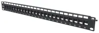 Intellinet Blank Patch Panel; 24-Port, 1 U, Black, image 3