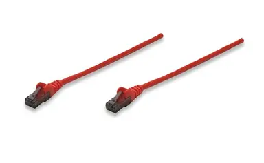 Intellinet Patch Cable Cat6 Red 0.5 ft Snagless Boot