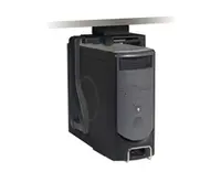 3M Display Materials and Syste Under Desk CPU Holder with Swivel, Black, image 3