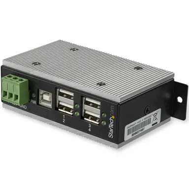 StarTech.com Industrial 4-Port USB 2.0 Hub W/ USB Type-a Ports (Status Leds) 480MBPS - Rugged