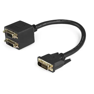 StarTech.com Connect Two DVI-D Displays Simultaneously to a Single DVI-D Video Source - DVI