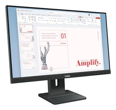 Lenovo E24-40, 24 Inch FHD Monitor with IPS, LTPS Stand, Speakers, and 100HZ Refresh RA, image 7