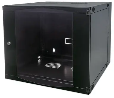Intellinet 15U Double-Sectioned 19 in Wallmount Cabinet, Fully Assembled, Tempere