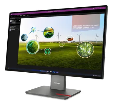 Lenovo P27Q-40, 27 Inch QHD Monitor with IPS, HDR10, LTPS Stand with Phone Slot, Variab, image 6