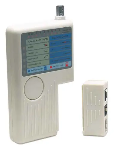 Intellinet 4-in-1 Cable Tester RJ-11, RJ-45, USB and BNC, image 8