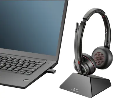 HP Poly Savi 8220 UC DECT 1920-1930 MHz USB-a Headset US, image 6