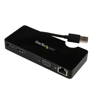 StarTech.com Create a Mobile Workstation Using Your Laptop USB 3.0 Port -Travel Docking Stati