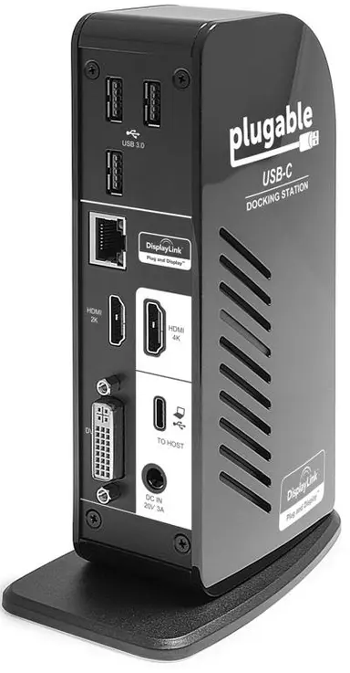 Plugable Technologies Plugable USB-C Triple Monitor Docking Station, 100W, Windows, Mac, Chrome, image 6