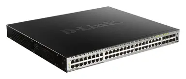 D-Link Systems 52-Port Layer 3 Stackable Managed Gigabit PoE Switch - Wired