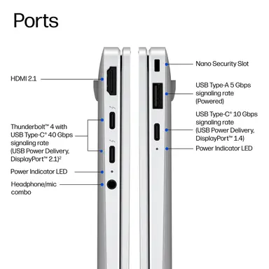 HP EBXG2I14AI U7 366H 14 32GB/512 PC Intel U7366H 14 Wuxga Agleduwva Uma Webc, image 6