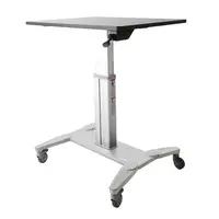 StarTech.com Sit-Stand Cart Is Easily Movable; Stable Base with Lockable Wheels - Mobile Stan, image 3