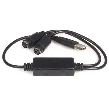 StarTech.com Convert a PS/2 Keyboard and Mouse to a Single USB Interface - USB to PS2 Adapter