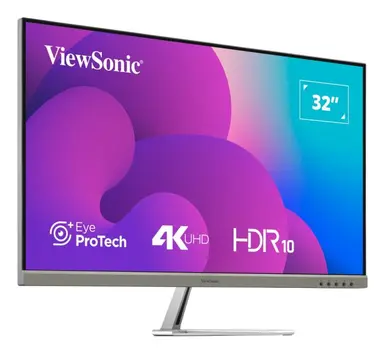 ViewSonic 32IN(31.5INVIEWABLE) 4K UHD Monitor with a Stylish Ultra-Slim Frameless Design, 3, image 7