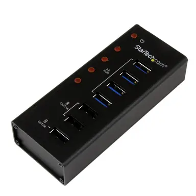 StarTech.com Add 4 USB 3.0 Hub Ports, Plus 3 Dedicated USB Charging Ports (7 Total) Through
