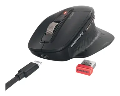 Cherry Americas Cherry Stream Desktop Ultimate Black Adjustable Scroll Wheel 4-CHANNEL Connec, image 7