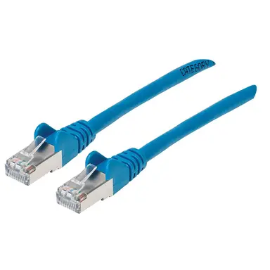 Intellinet Cat6a S/FTP Patch Cable, 100 FT., Blue