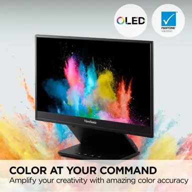 ViewSonic 15.6 in Portable 1080P OLED Monitor with 60W USB-C and Mini-HDMI, and Ergonomic, image 7