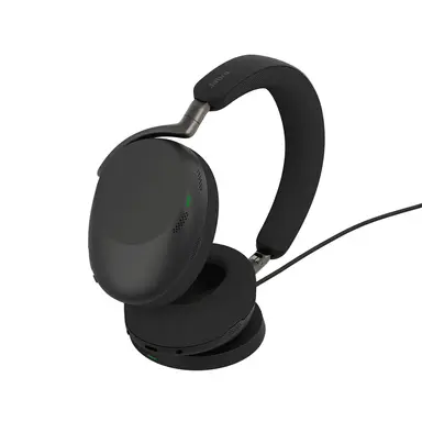 Jabra EVOLVE3 85 UC, LINK390C, Black, WLC CHRG - the Sleek, Modern, Microphone AR, image 6