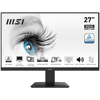 MSI Computer Pro MP273QV 27IN VA Monitor Wqhd 1MS, image 7
