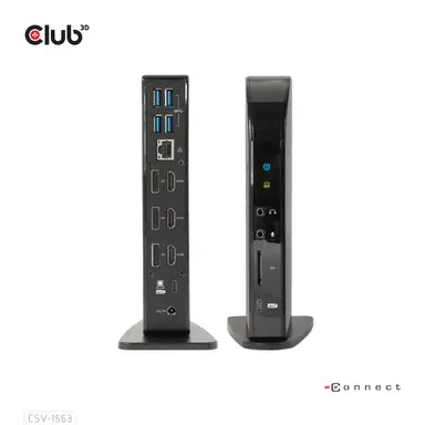 Club 3D B.V USB2 (10G) Typec 3X 4K60HZ Dock, image 7