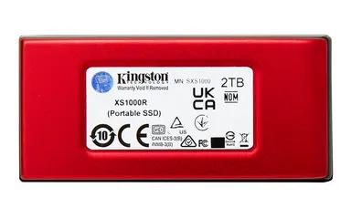 Kingston 2TB XS1000 Red External USB 3.2 Gen 2 Portable Solid State Drive, image 6