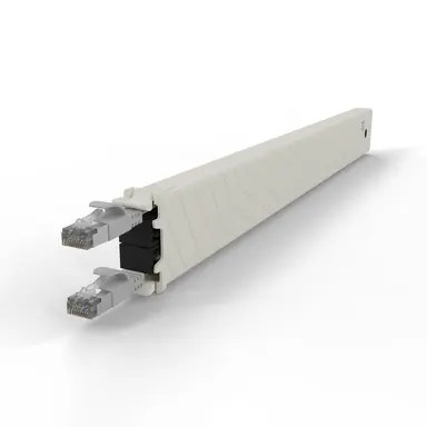 Synergy Micro Solution Patchbox.one Gray 8RU Cat. 6A Cassette the Flat CAT.6A Cable Inside Patchbox.one, image 8