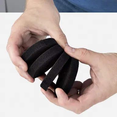 StarTech.com 4-Pack 15 ft (4.6 m) Hook and Loop Roll, 0.5 in Wide, Black, Cut-to-Size Reusable, image 5