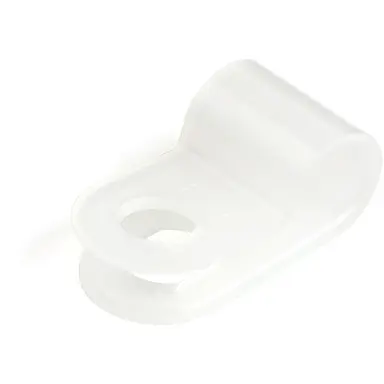 StarTech.com 100 R-Type Screw Mount Cable Clamps for Small 5MM/0.19IN Bundle Diameter - Nylon