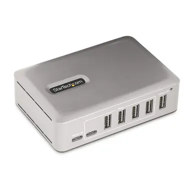 StarTech.com 7-Port USB-C Hub - 5X USB-a + 2X USB-C - Self-Powered W/ 65W Power Supply - USB