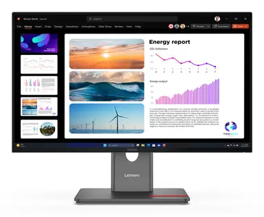 Lenovo P24Q-40, 24 Inch QHD Monitor with IPS, HDR10, LTPS Stand with Phone Slot, Variab, image 4