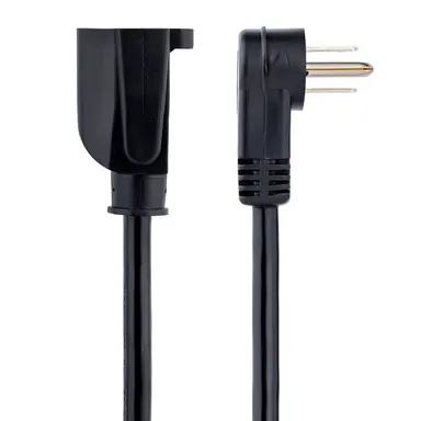 StarTech.com AC Power Extension Cord 1 ft (0.3 m) 16AWG Power Supply Extension Cable NEMA 5-15R, image 6