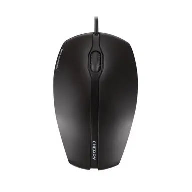 Cherry Americas Gentix - Black Optical Mouse 1000 DPI W/Solid Rubber Sides 1.8 Meter USB Cable