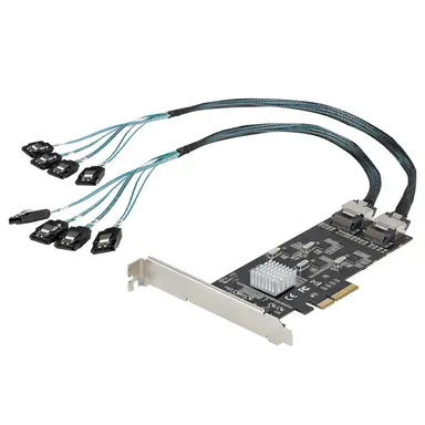 StarTech.com SATA Iii 6GBPS PCIe X4 Gen 2 Card - PCIe SATA Expansion Card Has 2X Mini-SAS Por, image 4