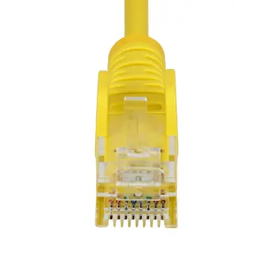 StarTech.com 1 ft Yellow Slim Cat6 Ethernet Cable, Snagless, 100W PoE, UTP, LSZH, 28AWG Bare, image 8