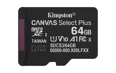 Kingston 64GB Micsdxc Canvas Select Plus GEN3 100R A1 Single Pack W/O Adp, image 4