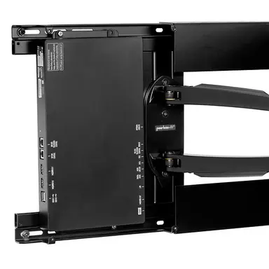 Peerless Industries Hospitality Wall Arm Mount - Epoxy - Semi-Gloss Black - Easily Installs ON Singl, image 7