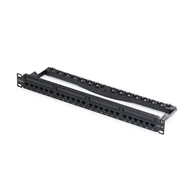 StarTech.com 24-Port 1U Feed-Through Patch Panel with Pre-Installed RJ45 UTP Inline Couplers;