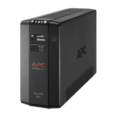 APC by Schneider Electric APC Back-UPS 850, Compact Tower, 850VA, 120V, Avr, LCD, 4 NEMA 5-15R, 4