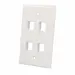 Intellinet 4-Outlet Keystone Wall Plate, image 5