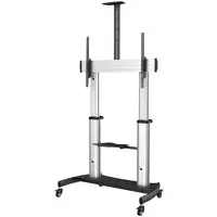 StarTech.com Heavy Duty Rolling Mobile TV Stand/Cart on Wheels for 60-100IN VESA Displays, image 3