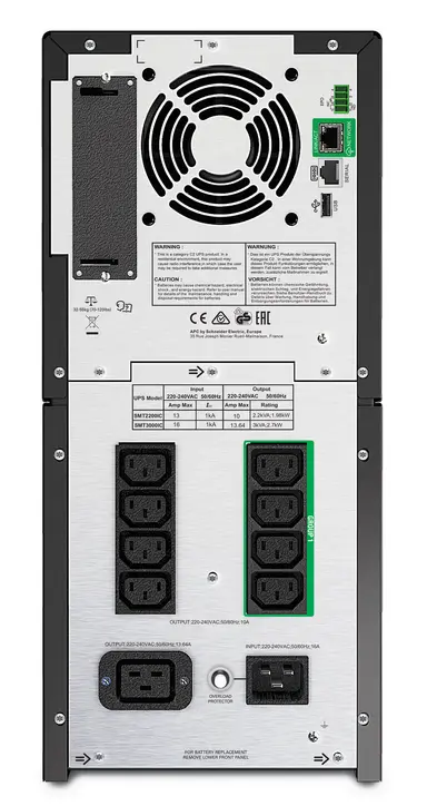 APC BY Schneider Electric APC Smart-Ups Line Interactive 2200VA Tower 230V 8X Iec C13+2X Iec C19 Outl, image 6